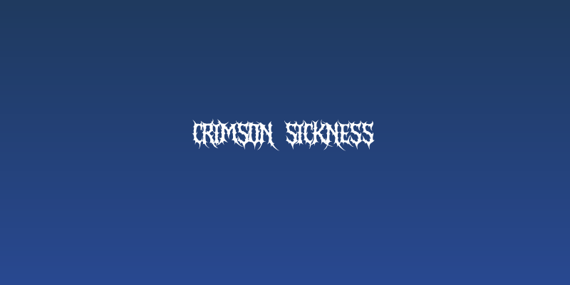 Crimson Sickness Social Header