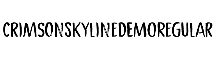 Crimson Skyline DEMO Regular  les polices de caractères gratuit tlcharger