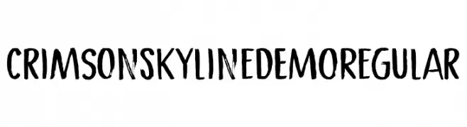 Crimson Skyline DEMO Regular  Frei Schriftart Herunterladen