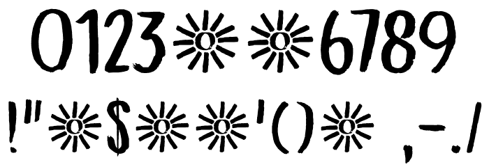 Crimson Skyline DEMO Regular Font OTHER CHARS