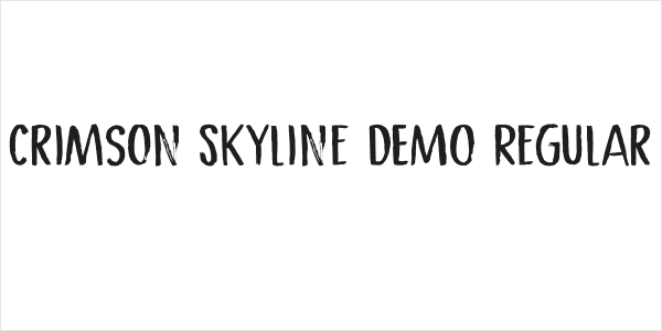 Crimson Skyline DEMO Regular Logo