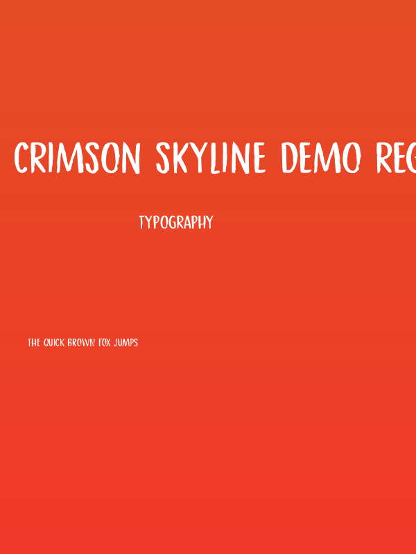 Crimson Skyline DEMO Regular Poster