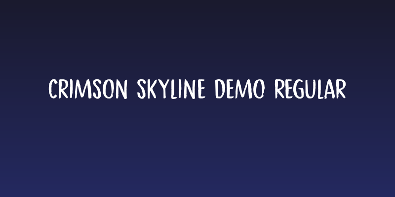 Crimson Skyline DEMO Regular Social Header