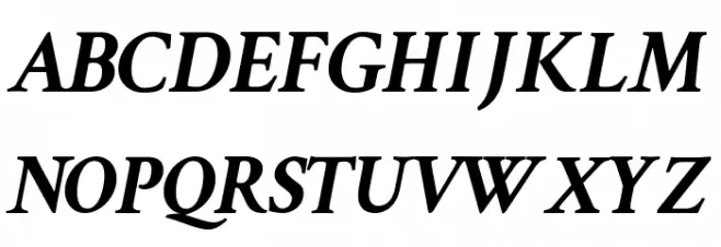 Crimson Text Bold Italic Polices MAJUSCULES