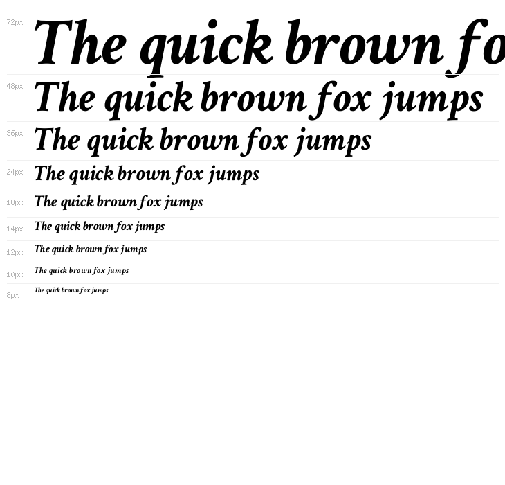 Crimson Text Bold Italic Waterfall