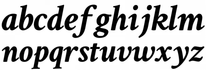 Crimson Text Bold Italic フォント 小文字