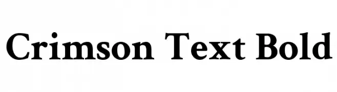 Crimson Text Bold  Скачать бесплатные шрифты