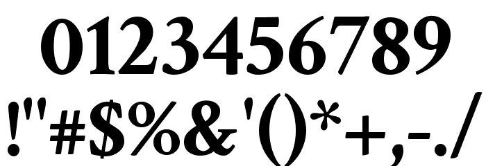 Crimson Text Bold Font OTHER CHARS