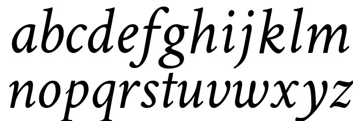 Crimson Text Italic Шрифта строчной