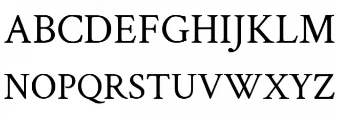 Crimson Text Regular Schriftart Groß