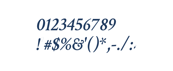 Crimson Text SemiBold Italic Other Characters