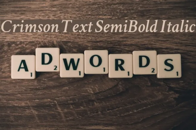Crimson Text SemiBold Italic Example 2