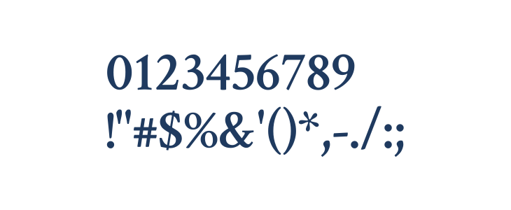 Crimson Text SemiBold Other Characters