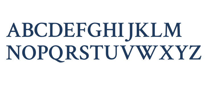 Crimson Text SemiBold Uppercase