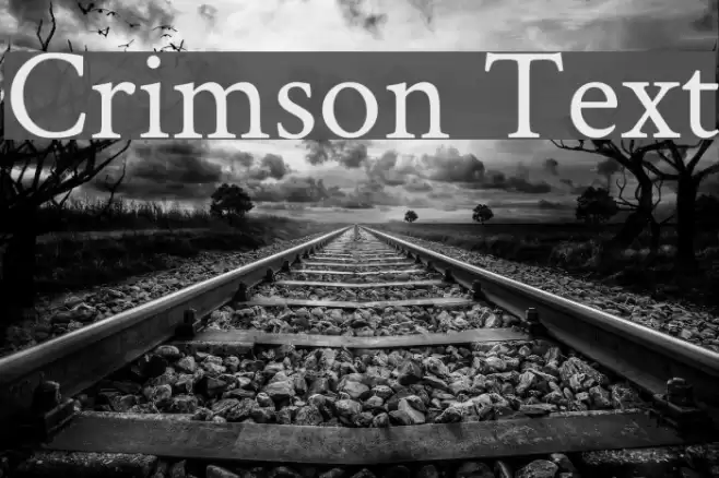 Crimson Text Font examples