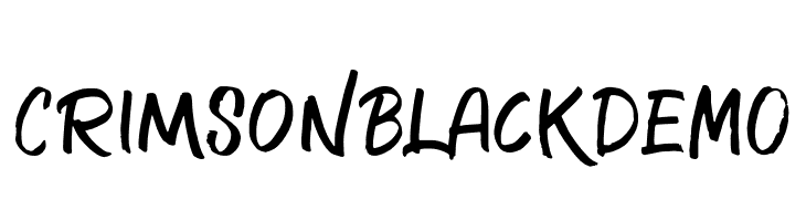 CrimsonBlackDEMO  Free Fonts Download