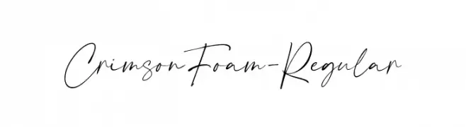 CrimsonFoam-Regular  Frei Schriftart Herunterladen