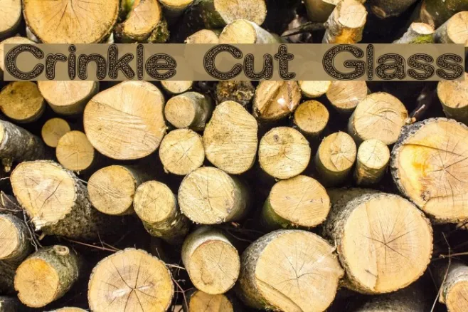 Crinkle Cut Glass Example 2