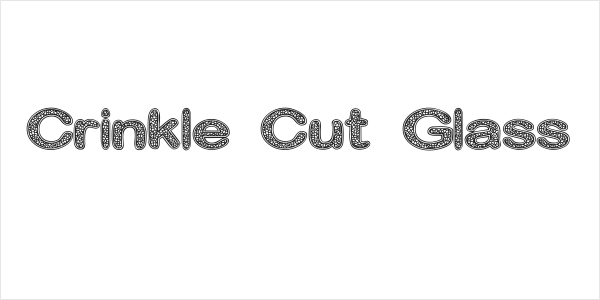 Crinkle Cut Glass Logo