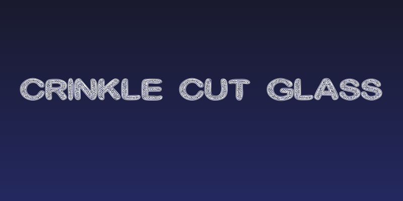 Crinkle Cut Glass Social Header