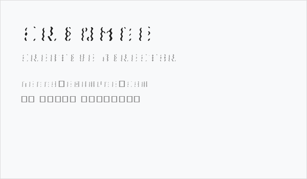 Crinkle Business Card