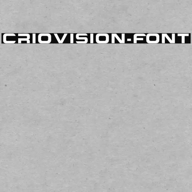 Criovision-Font Font examples