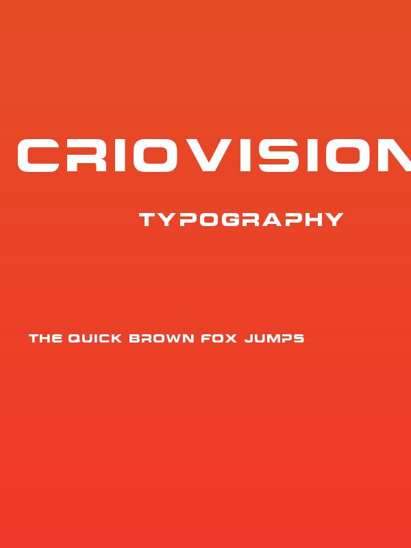 Criovision-Font Poster