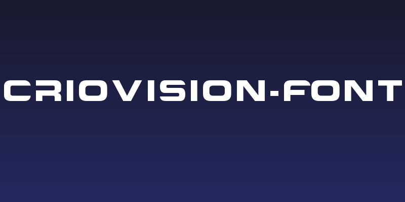 Criovision-Font Social Header
