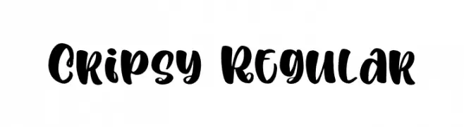 Cripsy Regular  नि: शुल्क फ़ॉन्ट्स डाउनलोड