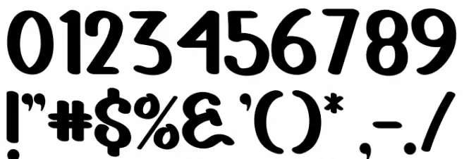 Crish Stick Font OTHER CHARS