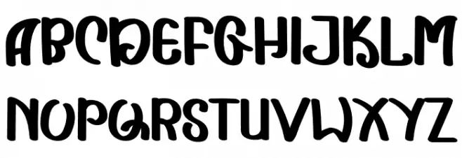 Crish Stick Font LOWERCASE