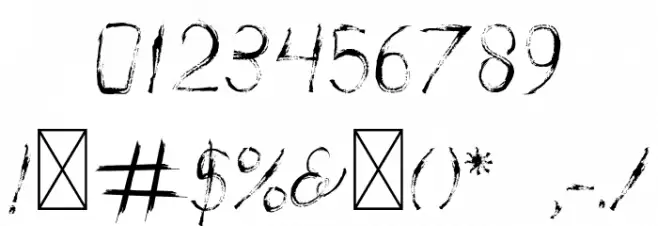 Crisis Font OTHER CHARS