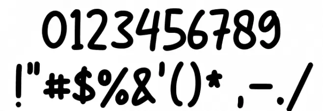 Crisp Cracks Font OTHER CHARS