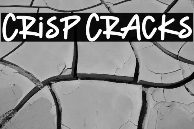 Crisp Cracks Font examples