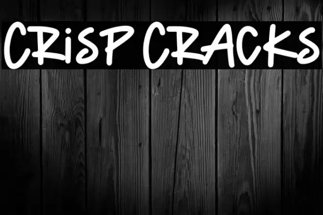 Crisp Cracks Font examples