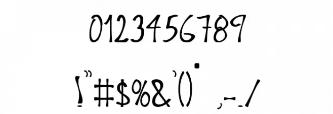 Crisp Font OTHER CHARS