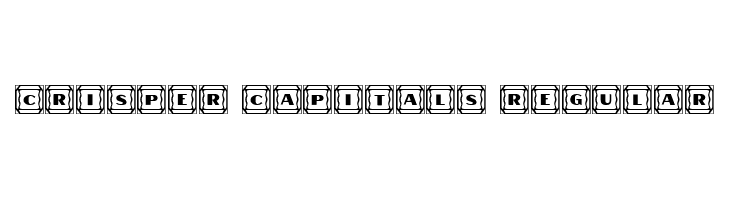 Crisper Capitals Regular  नि: शुल्क फ़ॉन्ट्स डाउनलोड