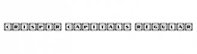 Crisper Capitals Regular  Descarca Fonturi Gratis