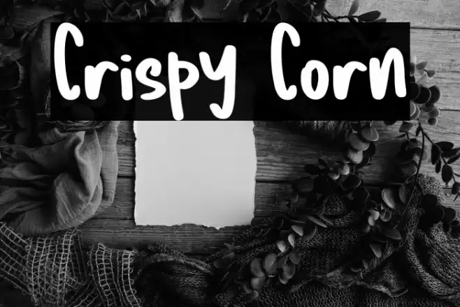 Crispy Corn Font examples