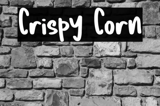 Crispy Corn Font examples