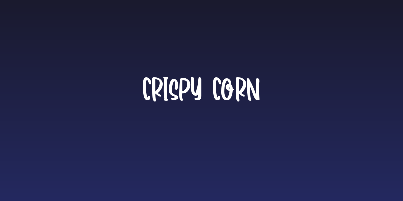 Crispy Corn Social Header