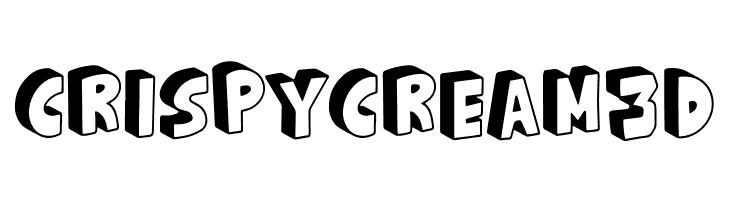 Crispy Cream 3D  Free Fonts Download