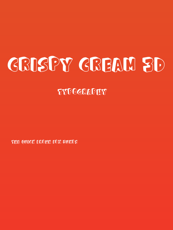 Crispy Cream 3D Poster