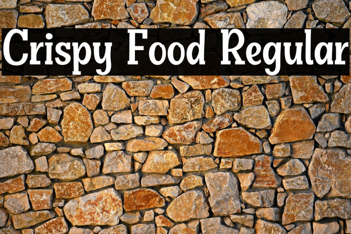 Crispy Food Regular Example 2