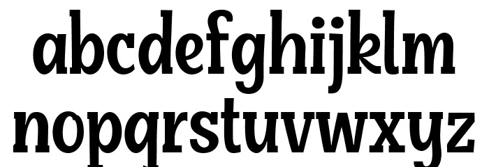 Crispy Food Regular Font LOWERCASE
