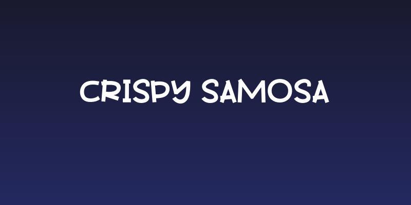 Crispy Samosa Social Header