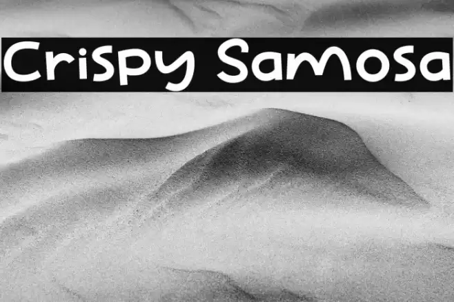 Crispy Samosa Font examples