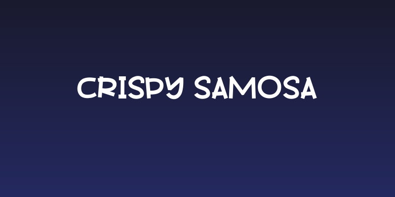 Crispy Samosa Social Header