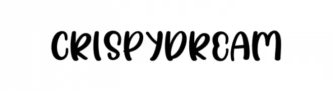 Crispy dream  Frei Schriftart Herunterladen