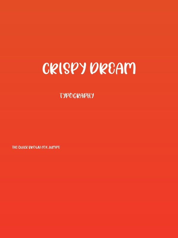 Crispy dream Poster